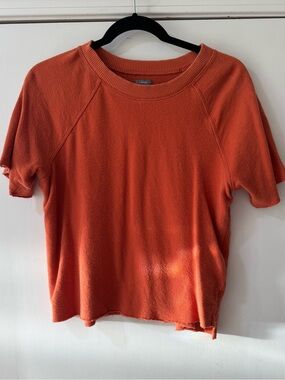 Aerie Women's Short Sleeve Crewneck Top in Burnt Orange